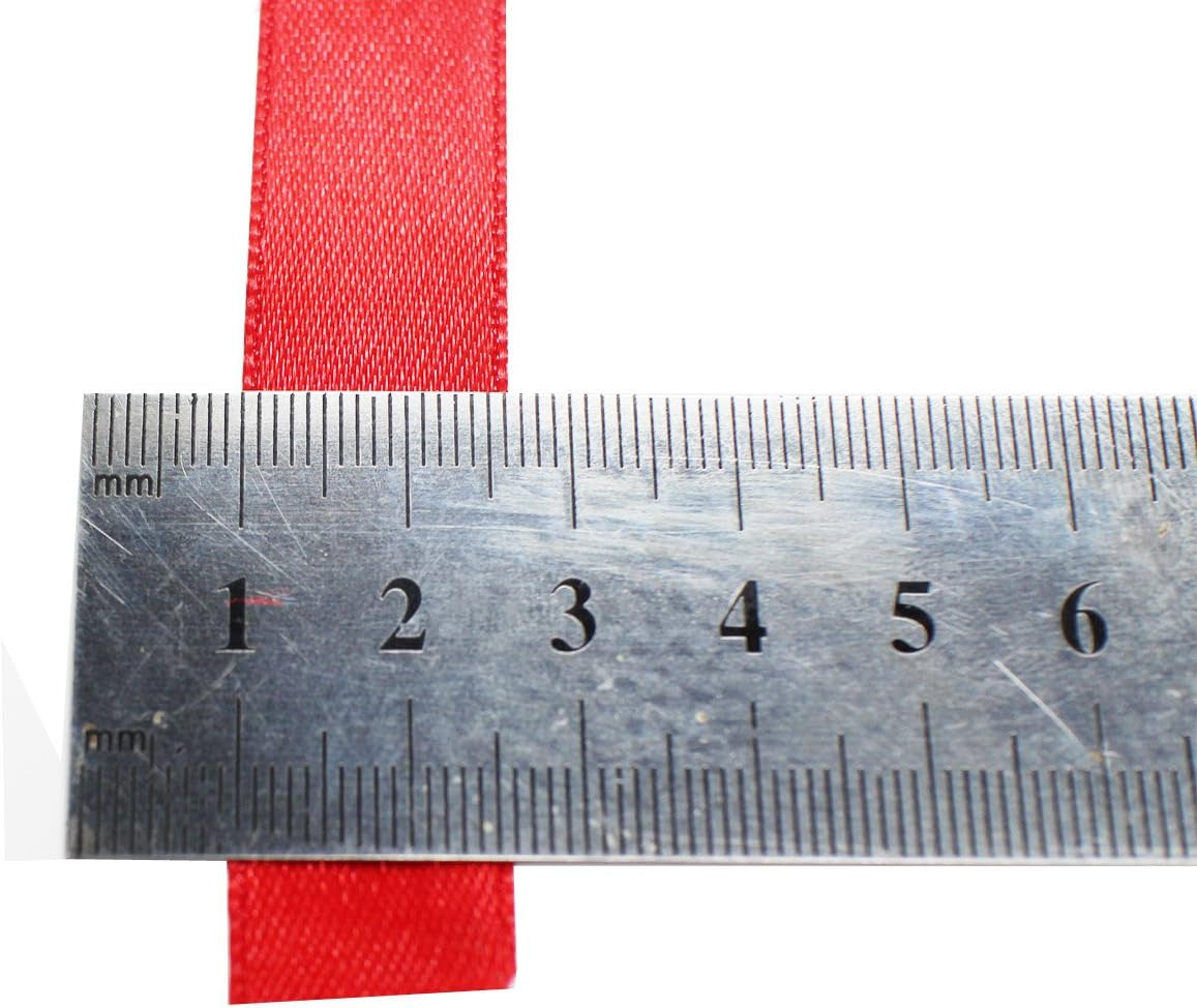 P 16 Rolls 400 Yards Solid Satin Fabric Ribbon Multi-Color Packing for Gift Package Wrapping Hair Bow Clips Accessories, Crafting, Sewing, Wedding, Decorator, Etc (5/8" 15MM)