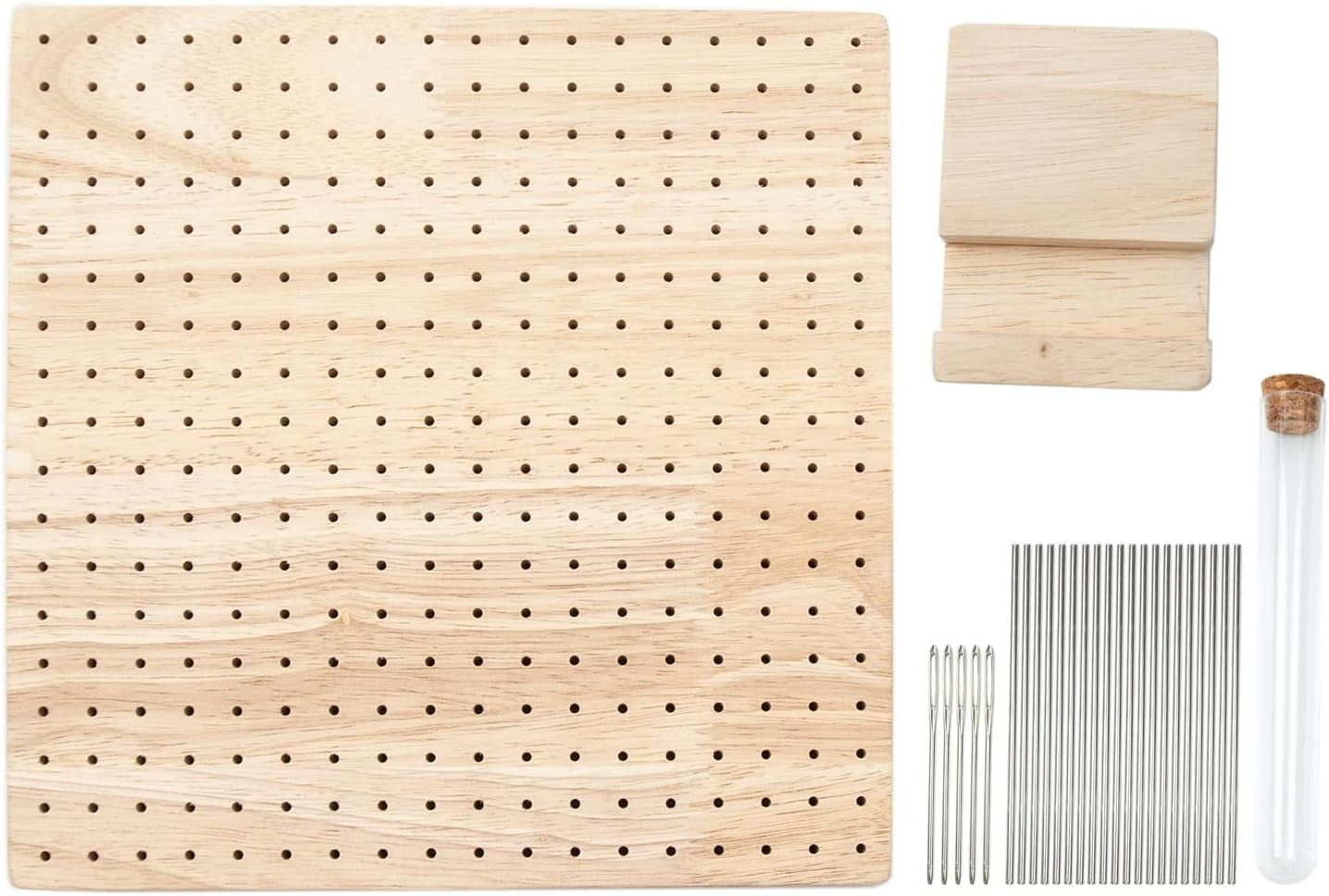 9.25" Crochet Blocking Board with 20 Pins with 25Pcs Steel Pins, Blocking Board for Crochet Knitting and Crochet Projects