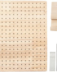 9.25" Crochet Blocking Board with 20 Pins with 25Pcs Steel Pins, Blocking Board for Crochet Knitting and Crochet Projects