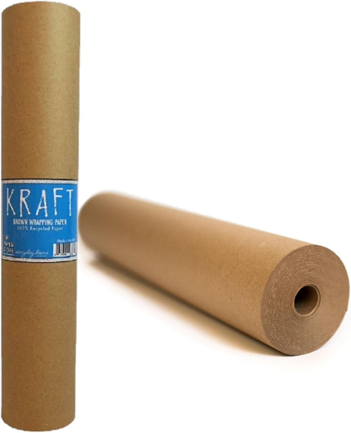 Kraft Brown Wrapping Paper Roll 48" X 1,800" (150 Ft) – 100% Recyclable Craft Construction and Packing Paper for Use in Moving, Bulletin Board Backing and Paper Tablecloths