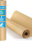 Brown Wrapping Paper, Craft Paper 15" X 1,200" (100Ft), Kraft Paper Roll for Gift Packing, Moving, Shipping, Postal, Art Crafts, Floor Covering, Bulletin Boards, Table Runner