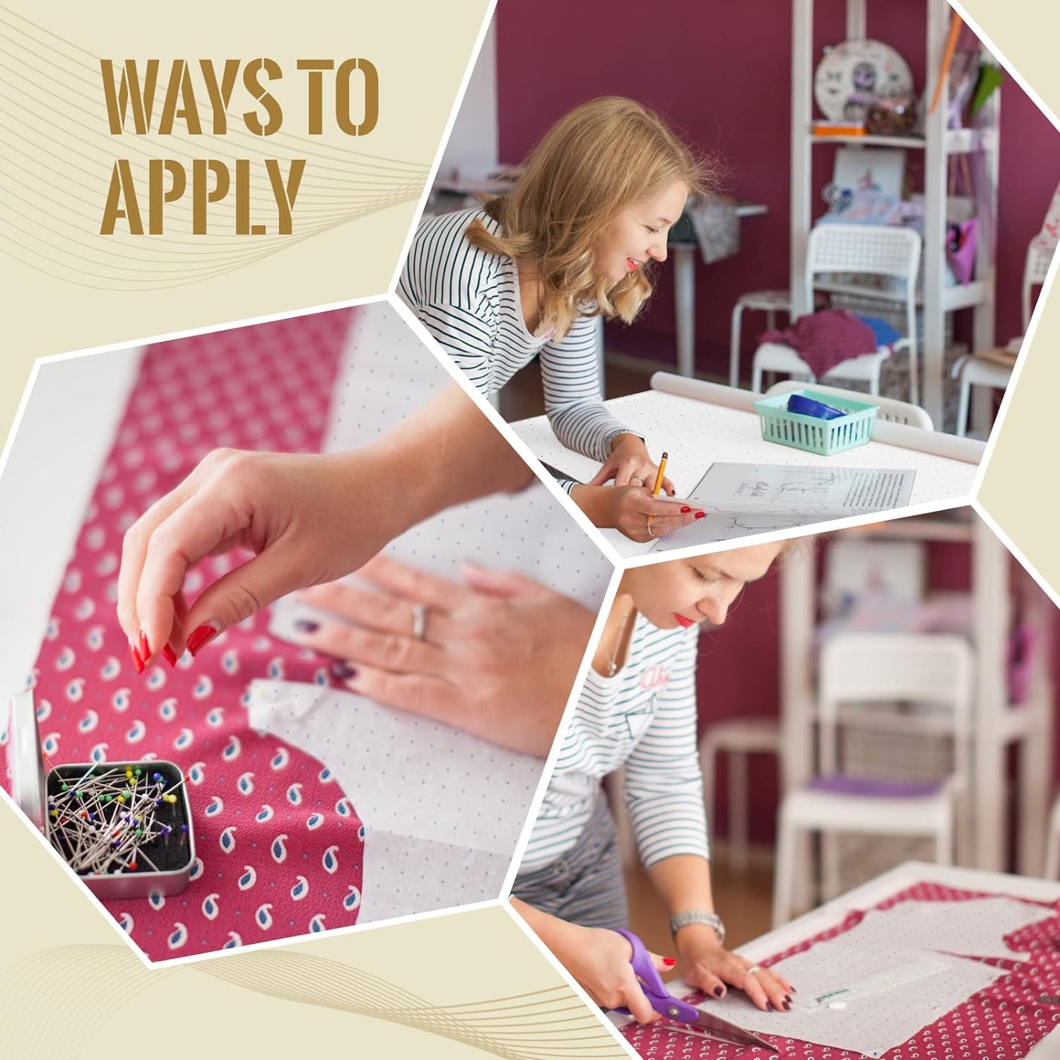 Dotted Pattern Paper for Sewing, 45 Inch X 10 Yards Tracing Paper for Pattern Drafting, Spaced Every Inch Alphanumeric Marking Paper for Dressmaking