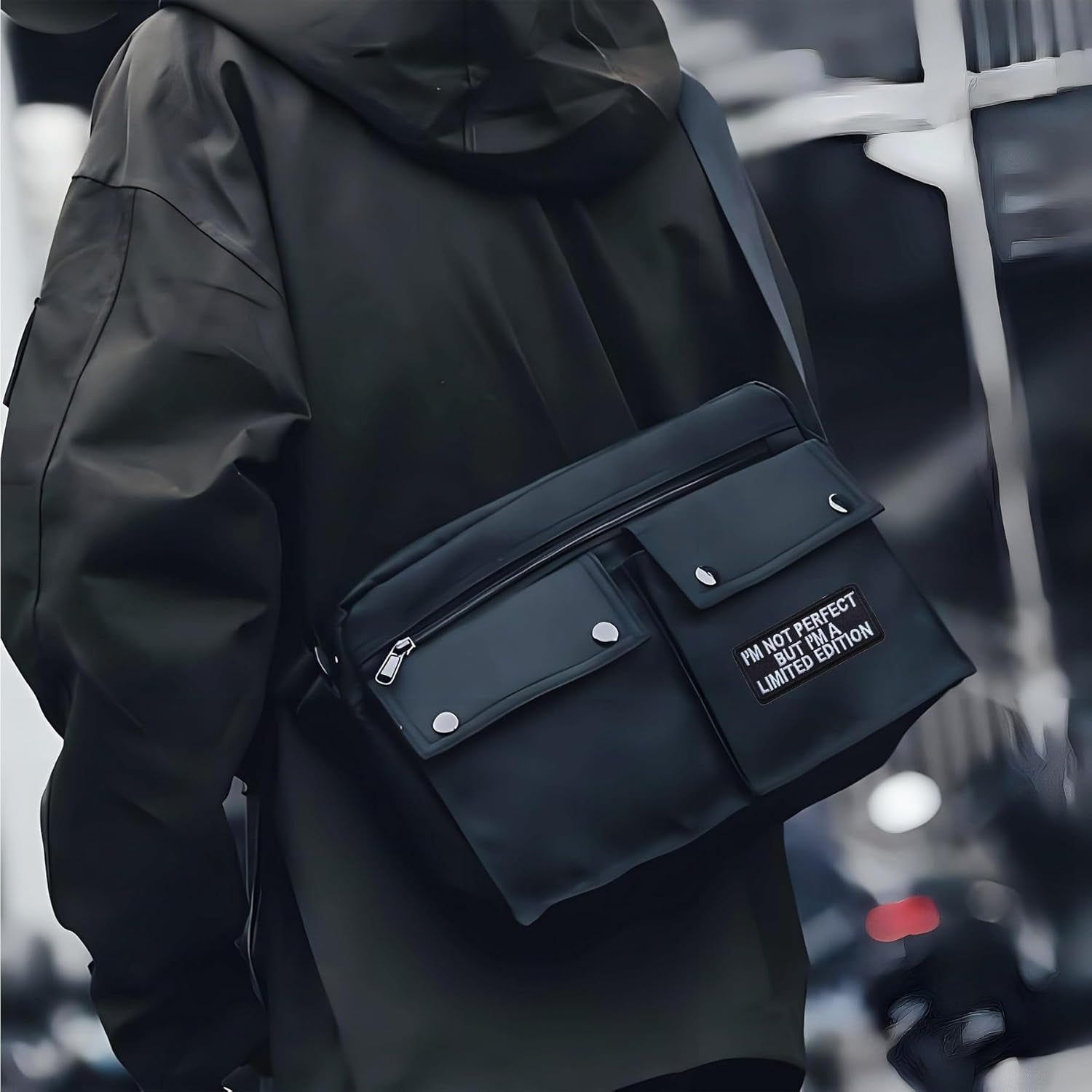 Embroidered Phrase Patches, 2Pcs "I'M Not Perfect but a Limited Edition" Iron on Sew on Patch Repair Accessories for Hats Bags Clothes Jacket Jeans Backpacks