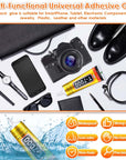 Upgrade T-7000 Black Adhesive Glue for Phone,  110Ml Waterproof Jewelry Glue Precision Craft Adhesive for Cell Phone Screen Repair Glass Wood Crafts Metal and Stones