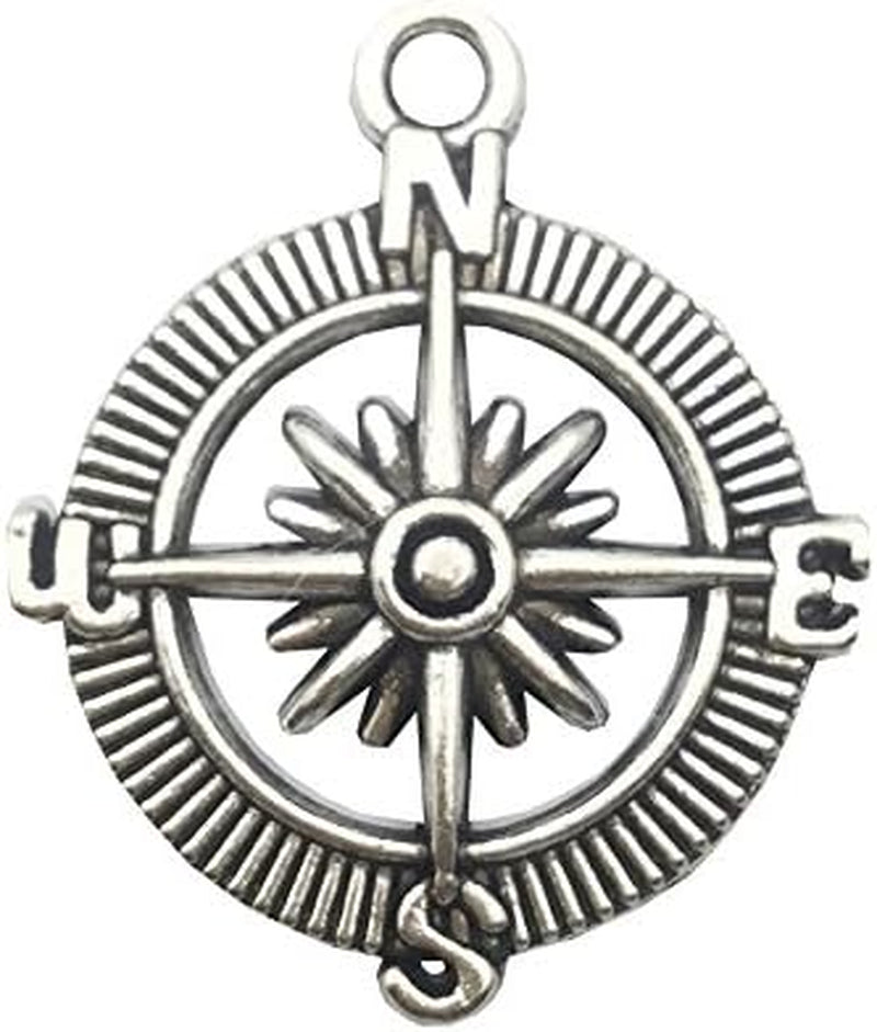 Nautical Charm Collection-50 Pcs Craft Supplies Nautical Ship Wheel Anchor Lig Charms Pendants for Crafting, Jewelry Findings Making Accessory for DIY Necklace Bracelet (M066)