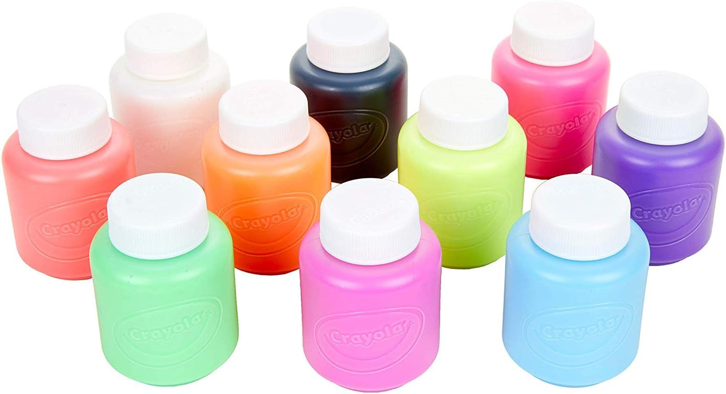10-Color Neon Washable Kids Paint (Set of 10)