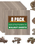 12 Pack Basswood Sheets 1/8X12X12 Inch for Crafts,Unfinished Wood for Laser Cutting & Engraving,Wood Burining,Plywood for Architectural Models.