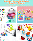Sundymot Fuse Beads Kit - 10600 5Mm Beads Craft Set with Storage Box, Pegboard, Iron-On Paper and Other Accessories. Creative DIY for Boys and Girls, Ideal Christmas and Birthday Gifts