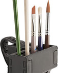 Brush Grip Paintbrush Holder and Drying Rack/Caddy, Painting Supplies (Black)