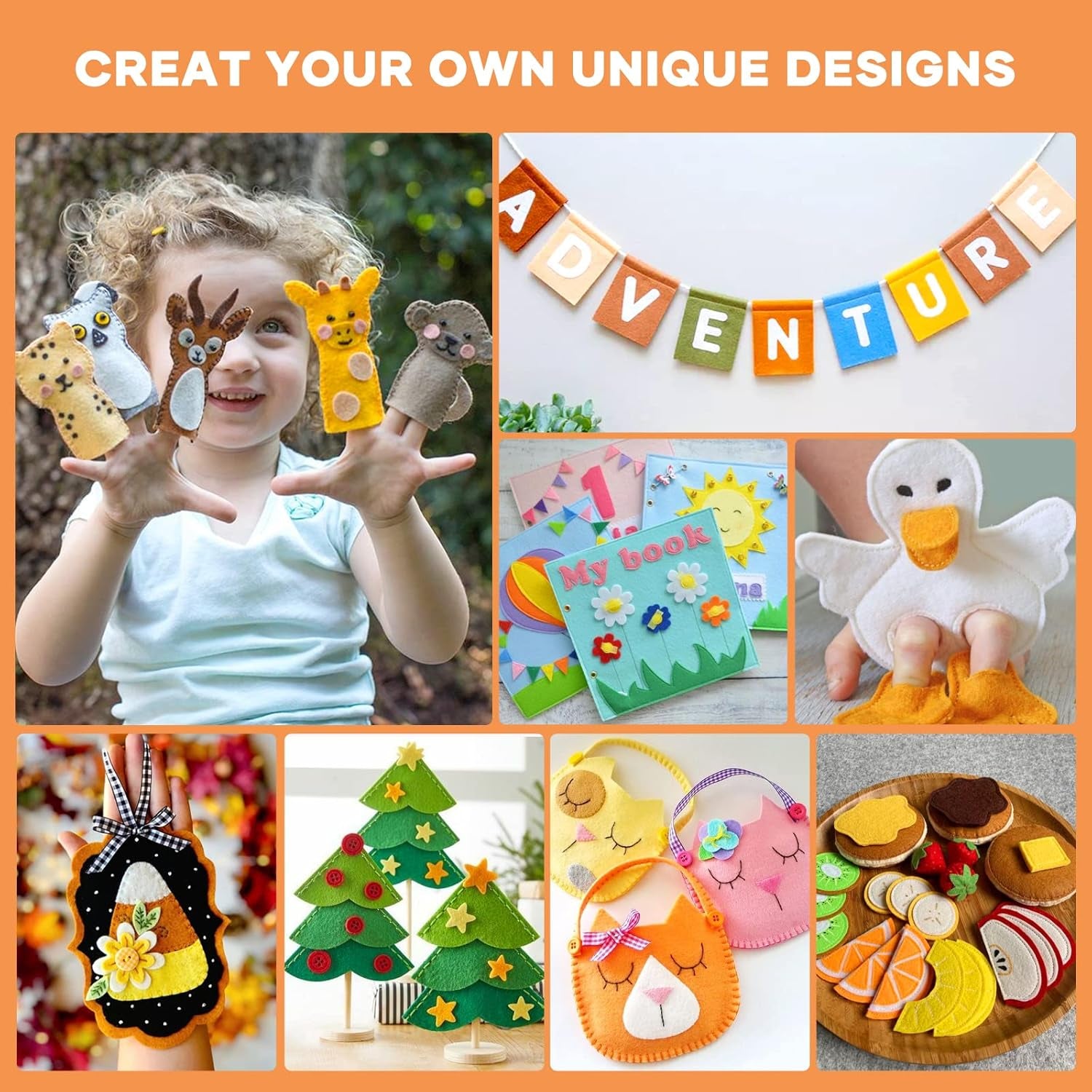 Felt Sheets for Crafts - 60Pcs Felt Squares A4-8X12" Stiff Felt Sheets, Assorted Colors Craft Felt, 1Mm Stiff Felt Fabric for Sewing, Patchwork, Decoration, Embroidering, Book, Felt Papers