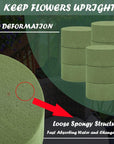15 PCS Floral Foam, Green Block for Artificial Flowers, round Wet & Dry Foam Bricks, Florist Foam for Flower Arrangements