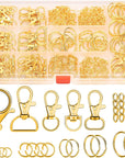 300PCS Keychain Making Kit, Keychain Craft Supplies Including Key Chain Clips, Lanyard Snap Hooks, Key Rings and Jump Rings for Key Chain Making, Purse Making, Lanyard Making