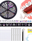 380 Pcs Teeth Gem Kit,Tooth Diamonds Gems Kit for Teeth DIY Crystals Teeth Jewelry Kit for Girls Y2K Crystal AB Rhinestones Butterfly Love Star Multiple Styles for Boys Harmless Fashionable