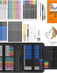 Art Supplies for Adults Kids, 81-Pack Pro Art Kit Drawing Pencils Set, Drawing Supplies Sketch Book, Sketching Pencils Kits, Graphite Pencils, Charcoal Pencils, Watercolor Metallic Sketch Art Pencils