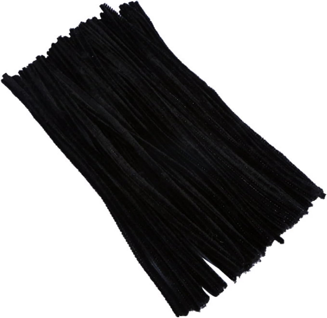 Black Pipe Cleaners 200 Pieces Chenille Stems for DIY Art Decorations Creative Craft (6 Mm X 12 Inch)