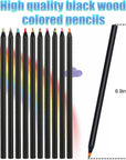 12 Colors Rainbow Pencils, Multi Colored Pencils for Adult Coloring, Multicolored Pencils for Art Drawing, Professional Art Supplies for Artists, for Coloring and Sketching.
