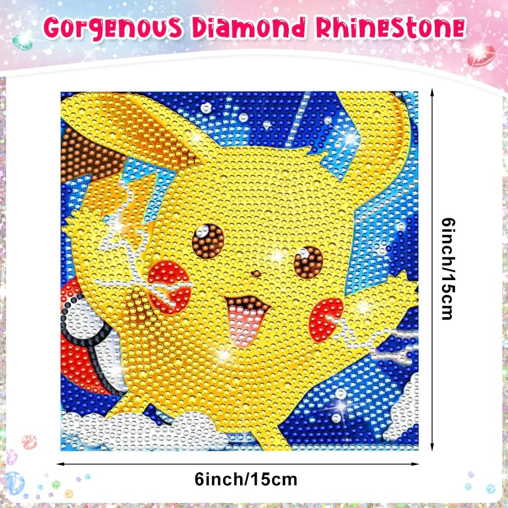 Diamond Kits for Kids Adults 4 Pack 5D Diamond Full Drill Diamond Art for Kids Ages 6-8-10-12 and Beginners