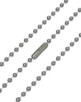 Black Oxide Stainless Steel Ball Chain Necklace - 3.2Mm, 29.5"