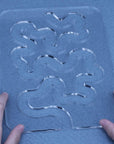 Using Quilting Templates Sewing Machine Domestic Free Motion Quilting Templates Rulers Transparent for a Simple Meander and a Great Secondary Quilting Design