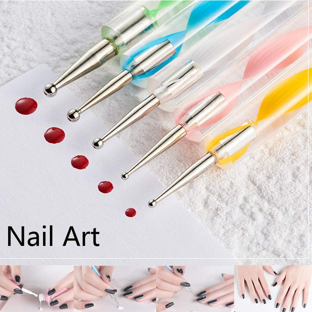 19PCS Mandala Dotting Tools Set with a Zipper Storage Bag for Painting Rocks,  Mandala Stencil Ball Stylus Paint Tray Set