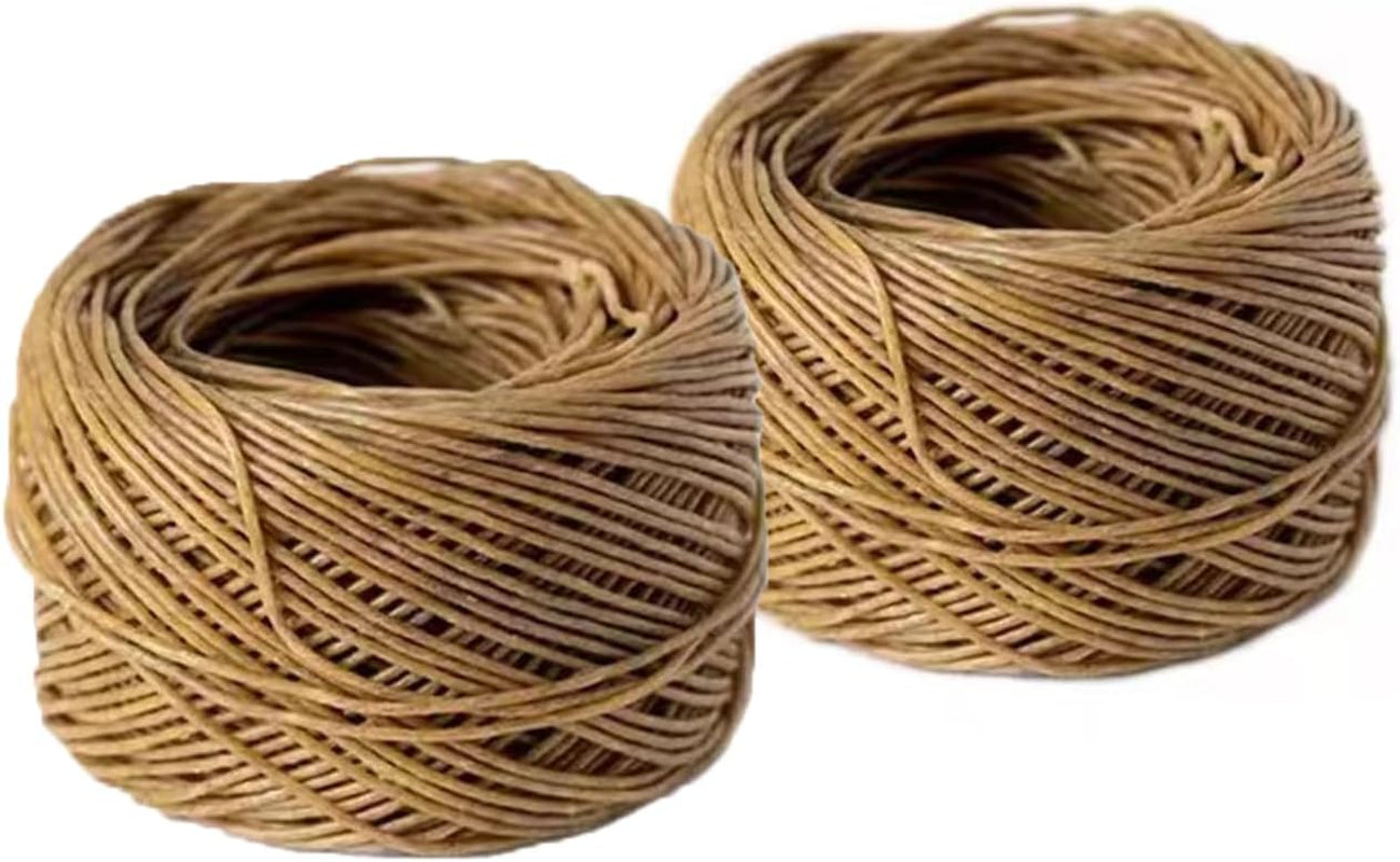 400 Ft Hemp Candle Wick 2 Spools 100% Organic Hemp Wick Candle Wick Hemp Candle Wick for DIY Candle Making, Craft Making, Smoke, Standard Size（1Mm）