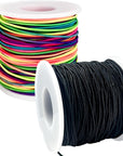 Stretchy Bracelet String, 2 Rolls 1Mm Sturdy Elastic String for Bracelets, Elastic Cord for Jewelry Making, Beading, Necklaces and Crafts