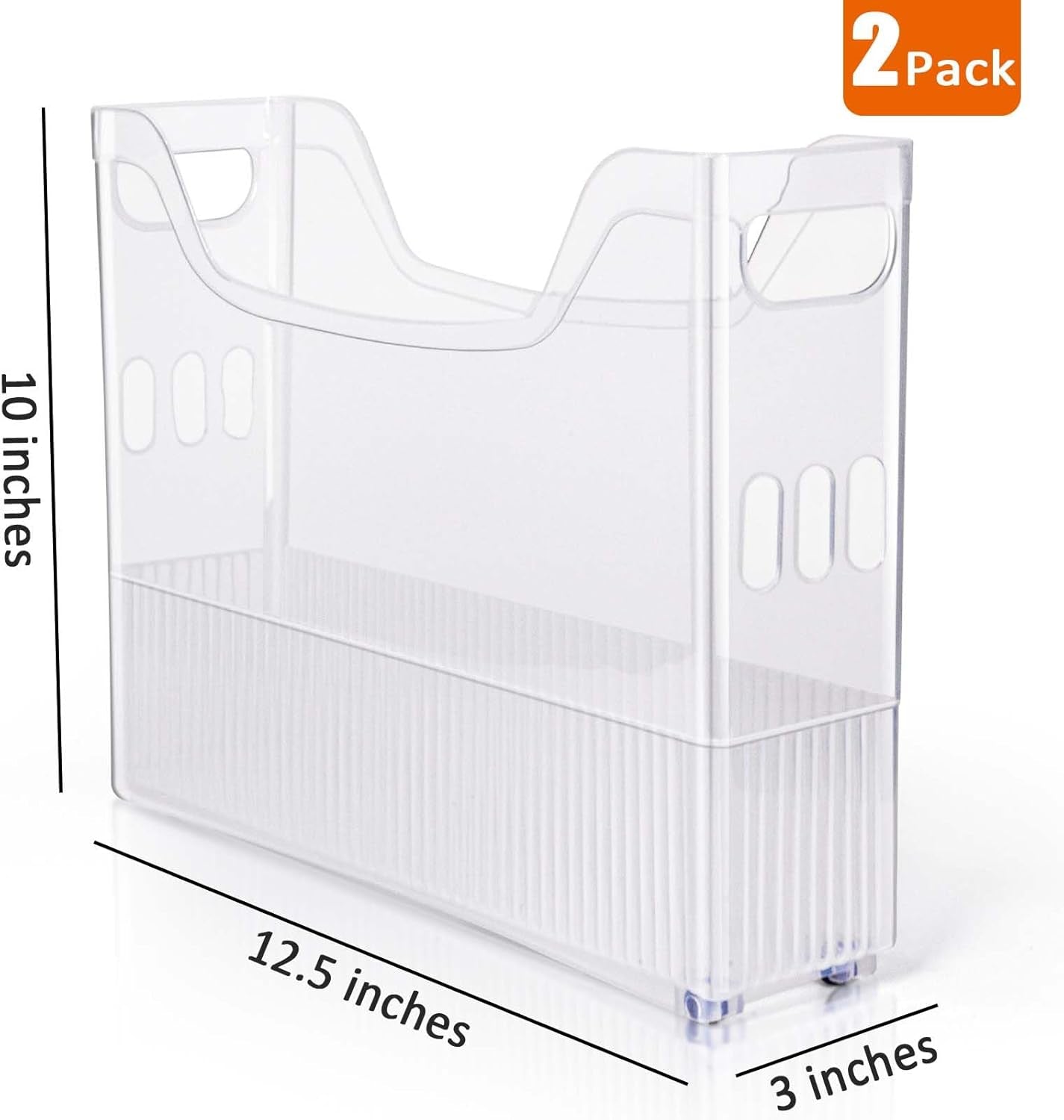 12X12 Paper Storage Organizer, Scrapbook Paper Storage Organizer, Scrapbook Storage Bin for 12" X 12" Paper- 2 Pack