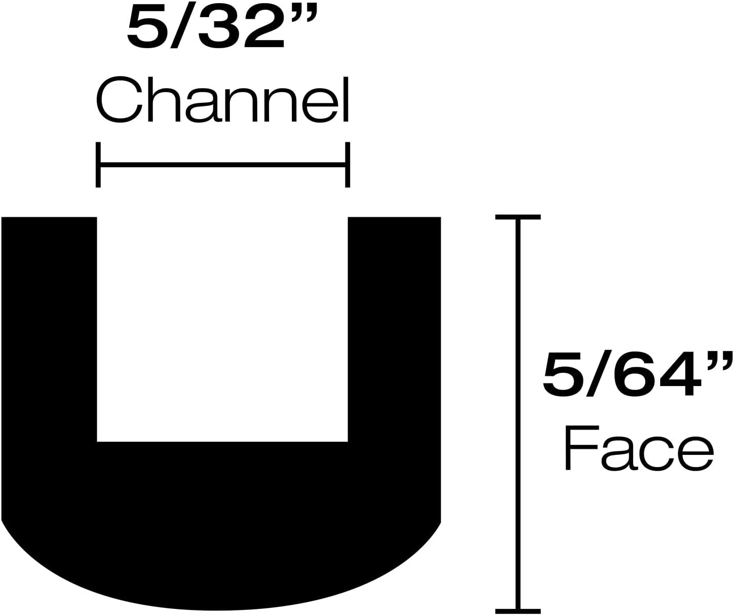 3 Lb Spooled Hobby Came - 5/64" round U Came