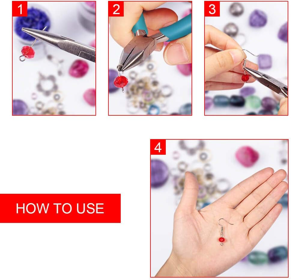 Jewelry Repair Kit with Jewelry Pliers, Jewelry Making Tools, Beading String and Jewelry Making Supplies for Jewelry Repair, Jewelry Making and Beading