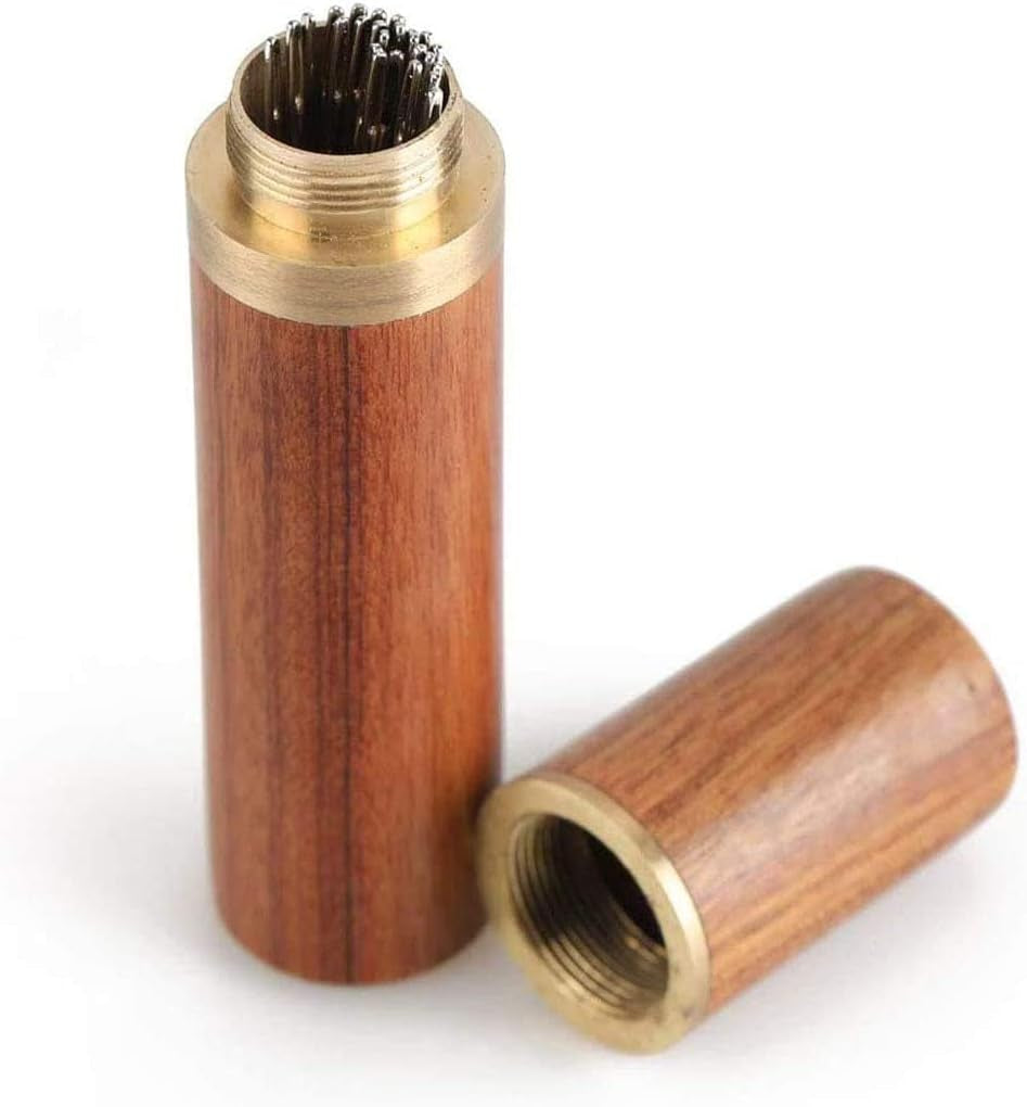 25Pieces Hand Sewing Big Eye Needles Sharp Needle，With Solid Wood Needle Case For