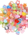 3D Clear Resin Stickers for Big Belly Cups Mugs, Removal without Trace Stickers, 100Pcs Mixed Shapes Resin Self Adhesive Art Stickers Decor for Handcraft/Diy/Photo Album/Hair Accessories/Phone Case/Laptop/Refrigerator