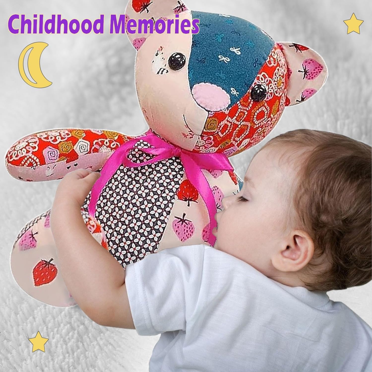 Acrylic Memory Bear Template Ruler Set with Detailed Instructions, Sewing Patterns for Beginners, Teddy Bear Quilting Templates (Sitting Height 6In)