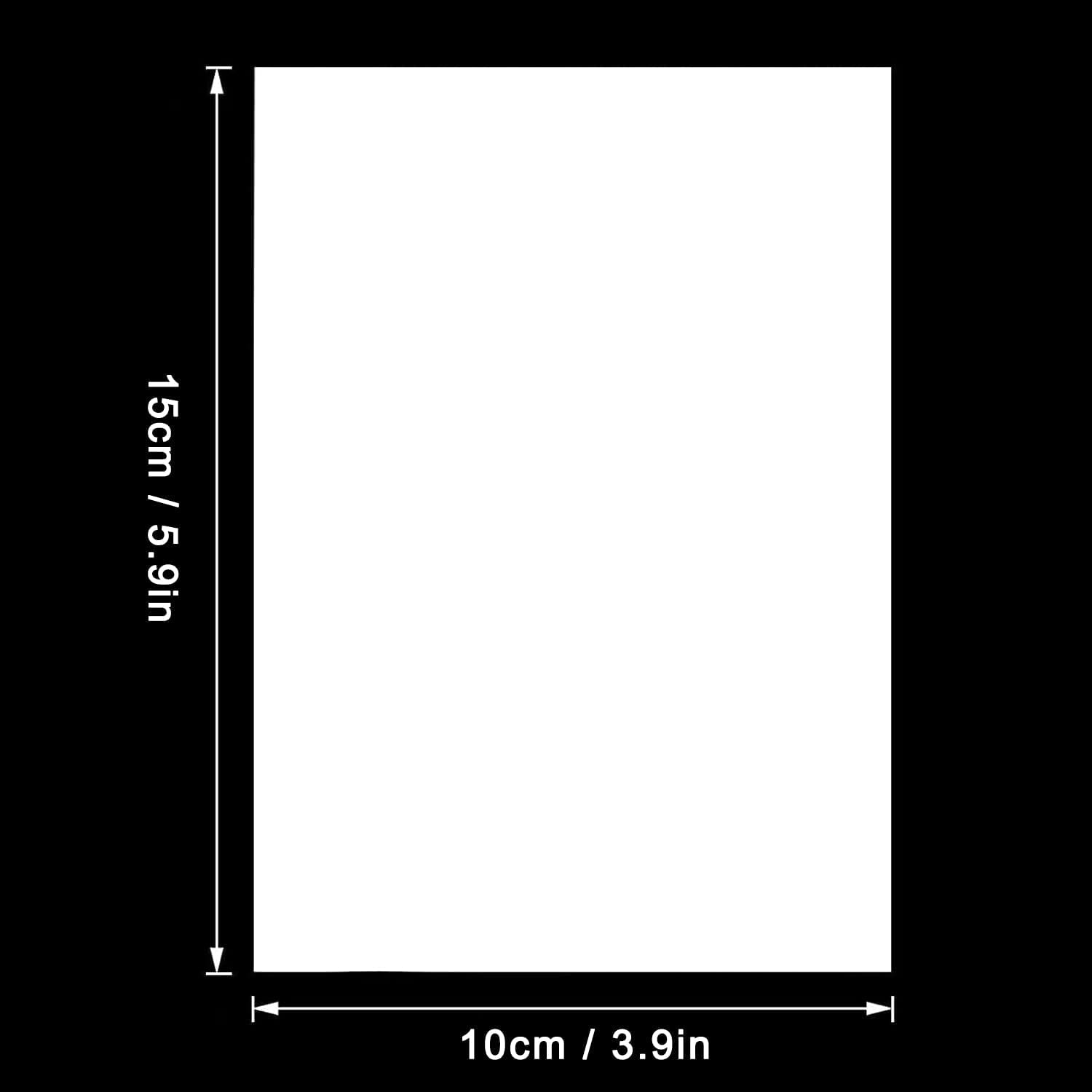 100 Pieces Painting Release Paper Non-Stick Silicone Release Paper Double-Sided Painting Cover Replacement Paper, 5.9 X 3.9 Inch/15 X 10 Cm