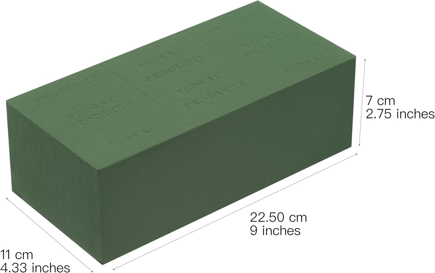 6Pc Wet Fresh Floral Foam Blocks Green Florist Foam Bricks for Spring Fresh Flower Arrangement and Crafts Supply 8.9(L) X 3.9(W) X 3(H)