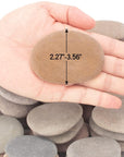 [About 97 PCS - 105 PCS](18 Pounds) Painting Rocks,2.33"-3.72" River Rocks,Diy Rocks,Flat Rocks,Craft Rocks,Natural Stones