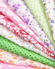 56 Pieces 9.8"X 9.8" (25Cm X 25Cm) Squares Cotton 100% Floral Printed Sewing Supplies Fabric for Quilting Patchwork, DIY Craft, Scrapbooking Cloth