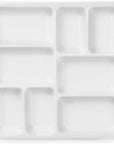 8-Well Ceramic Artist Paint Palette, Square Porcelain Watercolor Palette, White Ceramic Mixing Tray for Gouache Painting, Oil Painting, Acrylic Painting & Tempera Painting, 7"× 7"× 0.9"