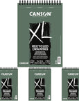 XL Series Recycled Drawing Paper Pad, Top Wire Bound, 70 Pound, 9 X 12 Inch, 60 Sheets