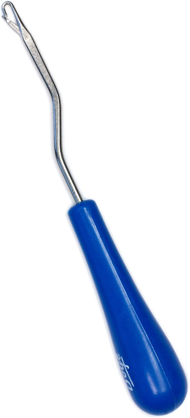 Offset Ergonomic Latch Hook Tool Craft Accessory, 6.5&quot; L, Blue