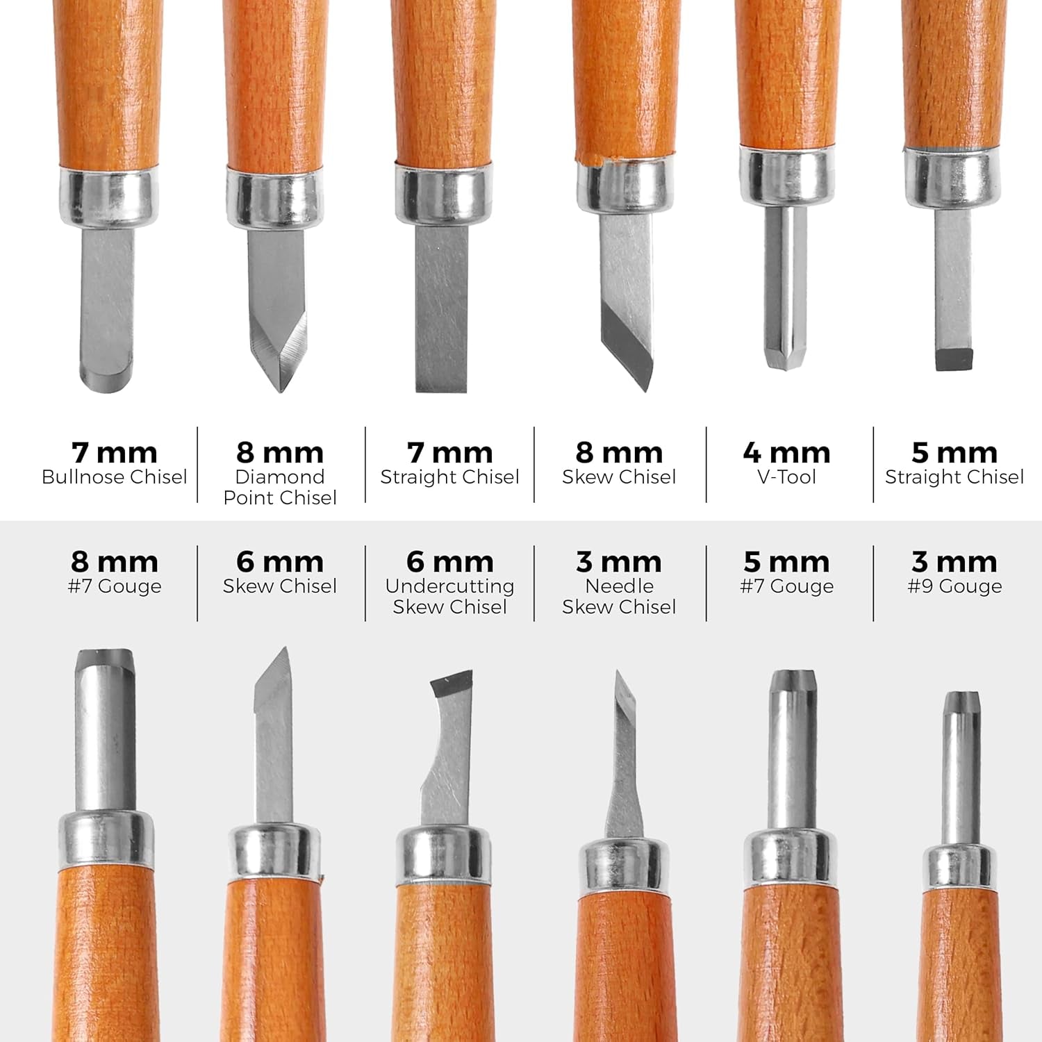 Beginner Friendly Wood Carving Tools, Razor Sharp Detail Wood Carving Kit, DIY Wood Carving Set with Learning Videos, Linoleum Carving Tools, 15Pc Precision Japanese Pen Chisel Set from