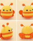 Crochet Kit for Beginners - Bee Crochet Kit, Learn to Crochet, All You Need In, Videos, Instructions, Soft Yarn, Birthday Gift for Adults
