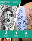 Tattoo Transfer Paper 35 Sheets for Tattooing to Skin, 4 Layers Premium Thermal Stencil Diy, A4 Size (PACK of 35)