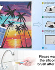 Updated Diamond Painting Sealer 250ML with Silicone Brush, 5D Diamond Painting Glue Accessories Permanent Hold & Shine Effect for Diamond Painting and Jigsaw Puzzles (8.8 OZ)