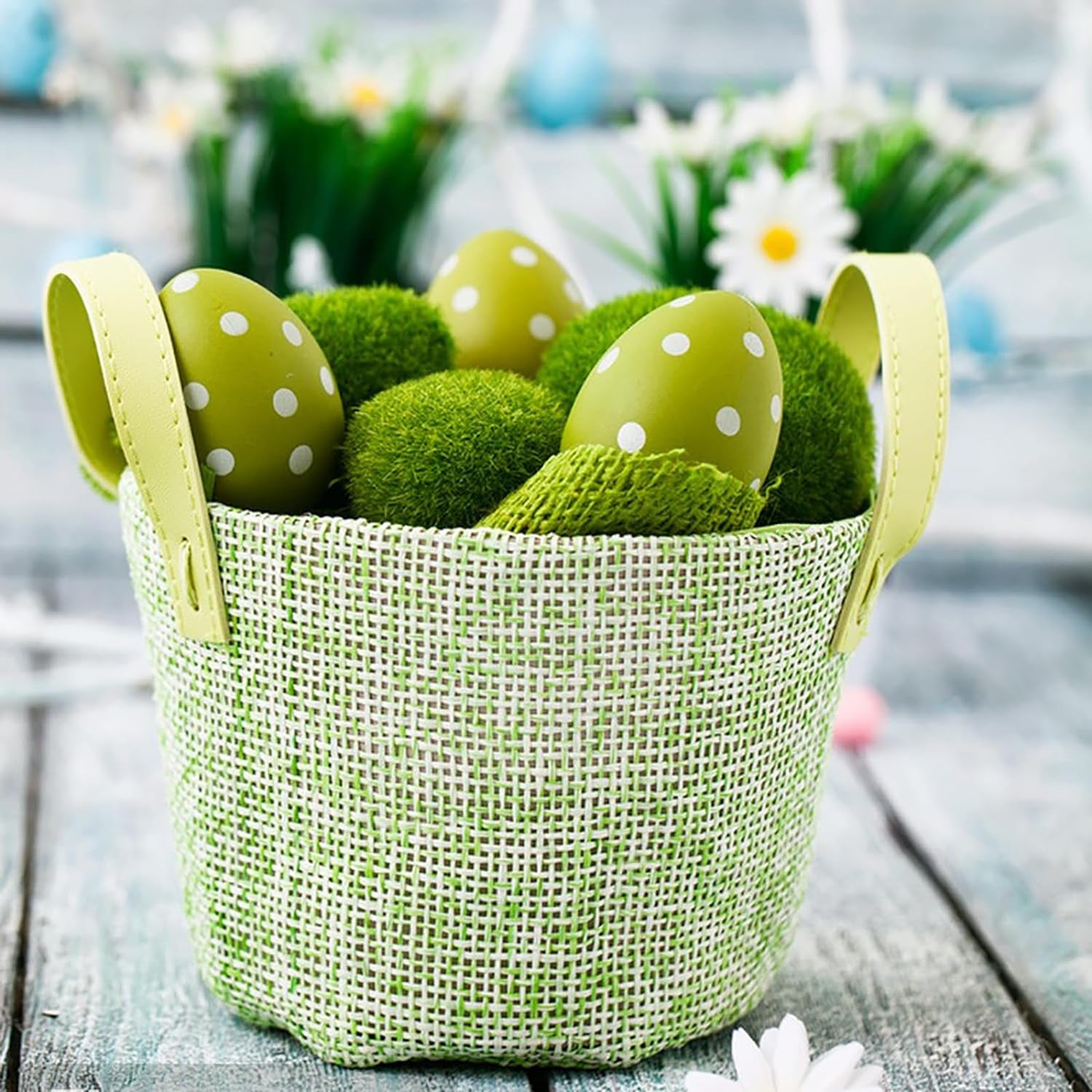 50 Pcs 5 Size Artificial Moss Rocks Decorative Faux Green Moss Covered Stones Fake Moss Balls for Garden Decor DIY Floral Arrangements Plant Poted Decoration