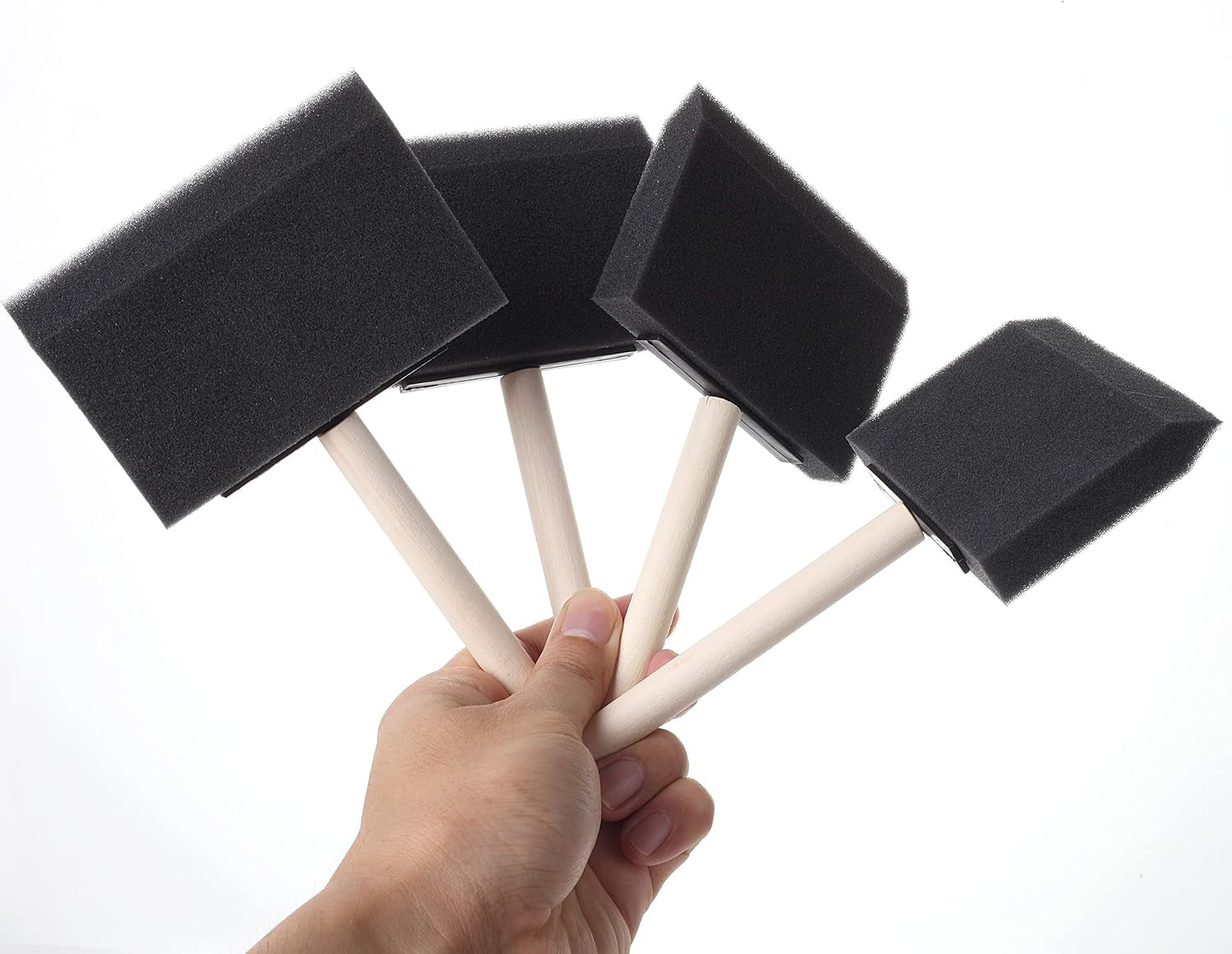Bates- Foam Paint Brushes, Sponge Brushes, Sponge Paint Brush, Foam Brushes, Foam Brushes for Painting, Foam Brushes for Staining, Paint Sponges, Foam Brushes for Mod Podge (4 Inch)