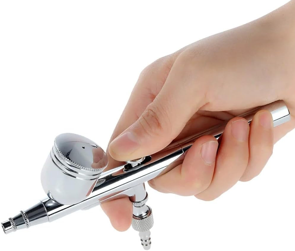 0.3Mm Gravity Feed Dual-Action Airbrush Paint Spray Gun Kit Set