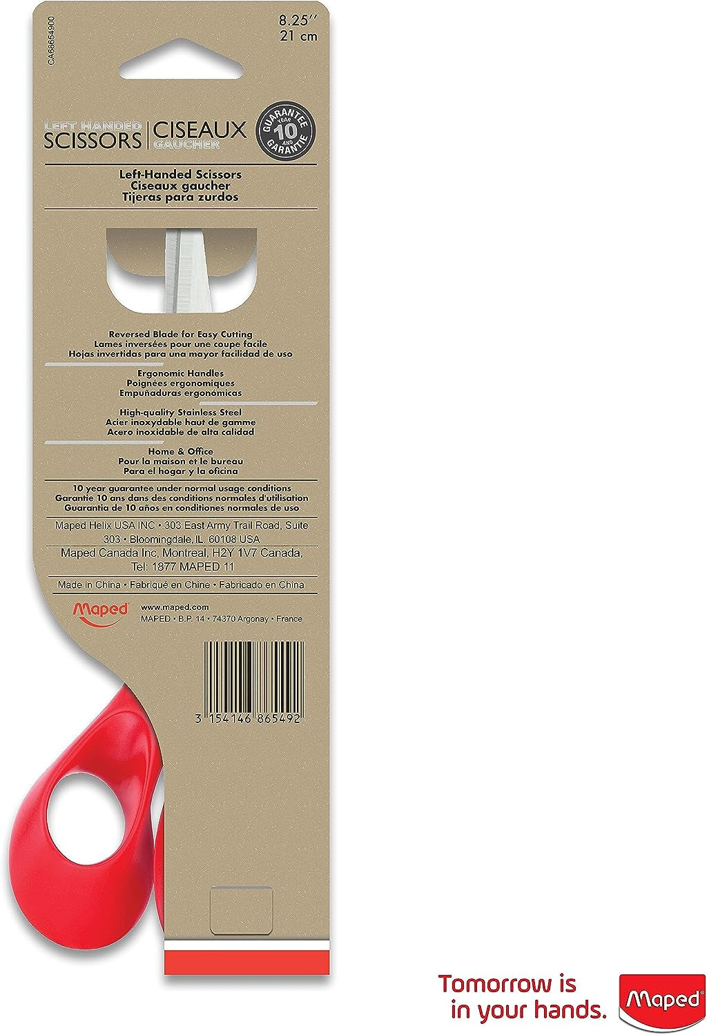 - Expert Left-Handed 8.25 Inch Scissors - Multipurpose - Left Handed