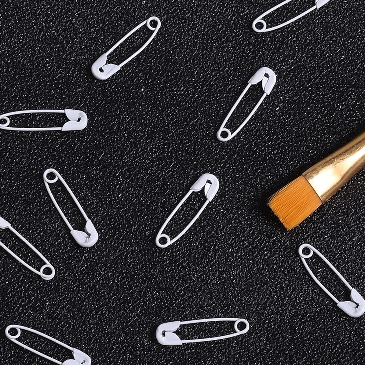 120Pcs Safety Pins, 19Mm Mini Safety Pins for Clothes Metal Safety Pin for Clothing Sewing Handicrafts Jewelry Making (White)