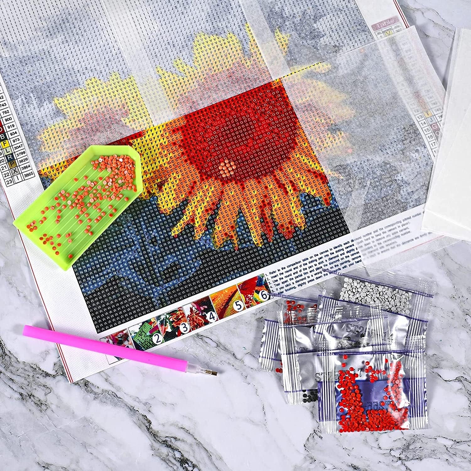 300 Pieces Diamond Painting Release Paper 15 X 15Cm and 15 X 10Cm Non-Stick Silicone Release Paper Double-Sided 5D Diamond Painting Accessories Cover Replacement Paper