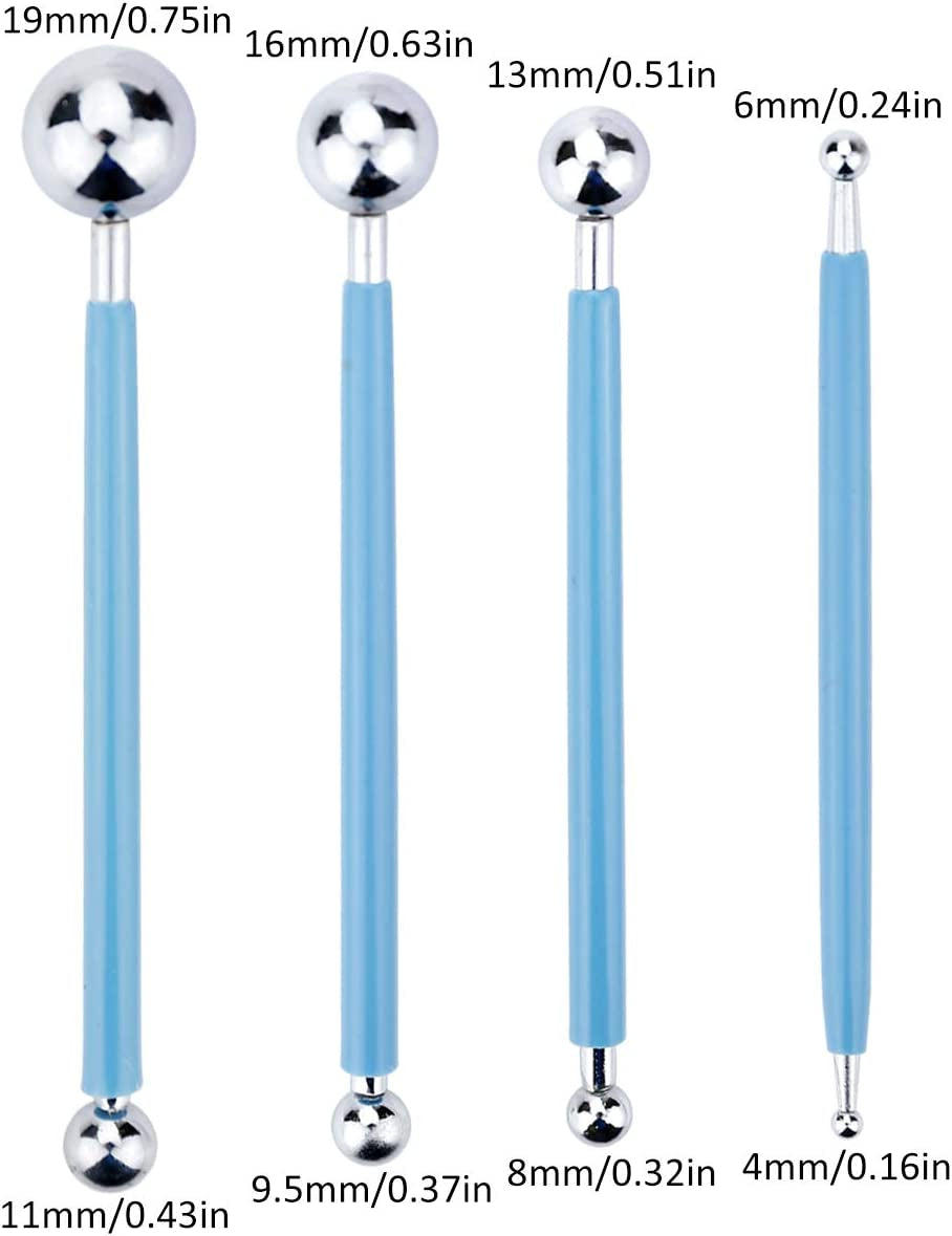 19Pcs Mandala Dotting Tools Set Pen Dotting Tools Mandala Stencil Ball Stylus Paint Tray for Painting Rocks, Coloring, Drawing and Drafting